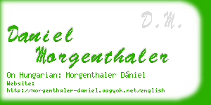 daniel morgenthaler business card
