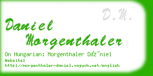 daniel morgenthaler business card